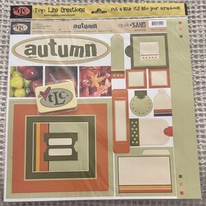 "Autumn" Scrapbook Accent Pack - Olive Green & Orange